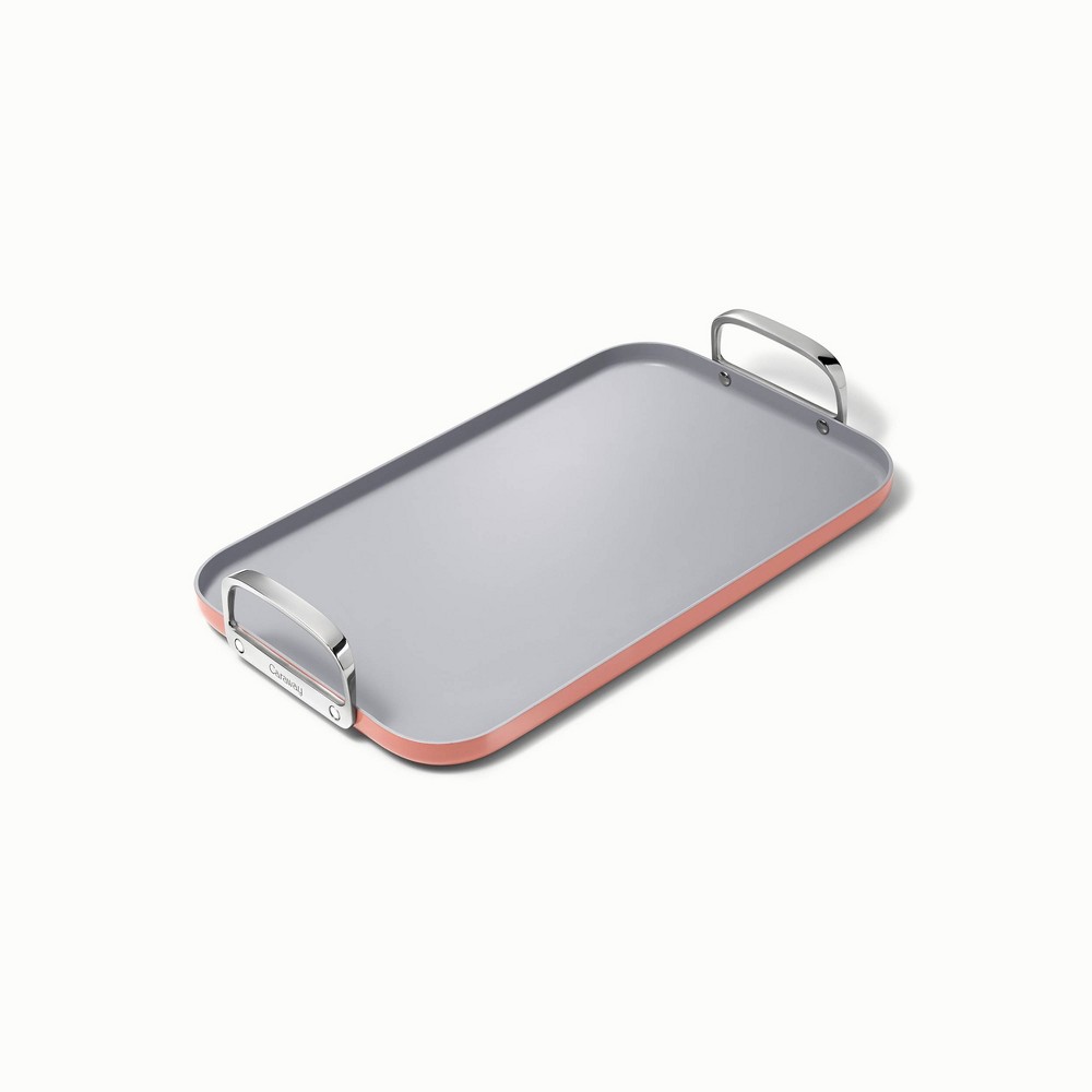 Caraway Home 11.73 Nonstick Square Double Burner Crepe Pan Perracotta