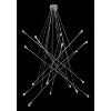 Zuo Modern Belief Ceiling Lamp, Chrome Criss-Cross Arms with 18 G50 Bulbs 78.7"H - 3 of 4