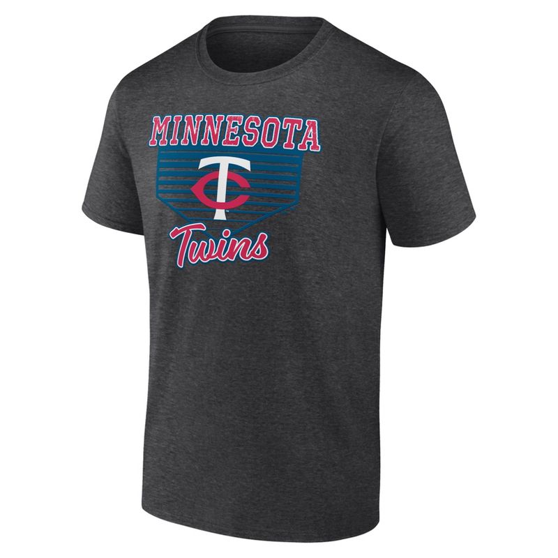 MLB Minnesota Twins Men's Gray Core T-Shirt, 2 of 4