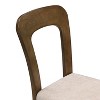 CAVINAS Fabric Upholstered Dining Chairs Set of 2,Solid Rubberwood Kitchen Chairs with 330lbs Capacity,Dining Room Chairs for Dining Table - 3 of 4