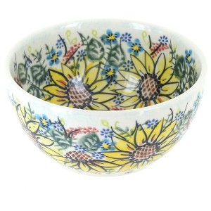 Blue Rose Polish Pottery 71 Vena Dessert Bowl - 1 of 2