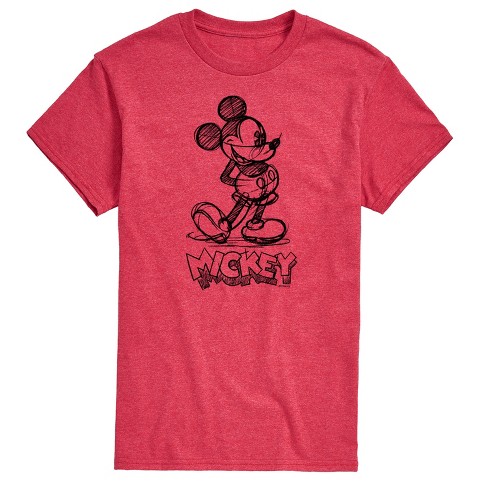 Men's - Disney - Mickey Mouse Classic Sketch Short Sleeve Graphic T ...