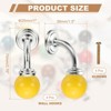 Unique Bargains Ceramic Coat Key Hanging Drawer Wardrobe Cabinet Handles 4 Pcs - 2 of 4