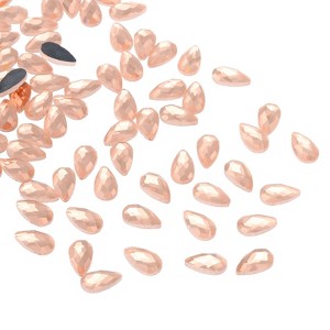 Unique Bargains Glass Horse Eye DIY Jewelry Craft Teardrop Gems 100 Pcs - 1 of 4