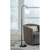 Signature Design by Ashley Walkford Floor Lamp: Contemporary Metal & Glass, 63.25" Height - 2 of 4