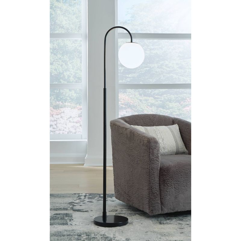Signature Design by Ashley Walkford Floor Lamp Black/White, 2 of 6
