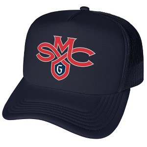 Official Saint Marys College of California Primary Logo Foam Snapback Trucker Hat - for Men and Women Navy One Size - 1 of 4