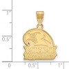 Black Bow Jewelry 10k Yellow Gold Miami Redhawks NCAA Medium Pendant - 2 of 3