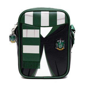 The Wizarding World of Harry Potter Bag, Crossbody, Harry Potter Hogwarts School Slytherin Uniform Embroidered, Vegan Leather - 1 of 4