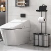 MaseiKar Freestanding Toilet Paper Holder Toilet Tissue Rack Scroll Stand Roll Dispenser with Storage Shelf Reserve for Phone Tablet Magazine Bathroom - 2 of 4