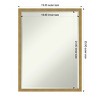 Amanti Art Incline Half-Inch-Bevel Wood Framed Bathroom Vanity Wall Mirror - 3 of 4