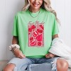 S.W.Smiley Fruit Market Pomegranate - Women's Garment Dyed Graphic T-Shirt - 3 of 4