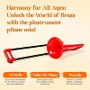 PINSTRUMENTS pBone Mini Plastic Trombone for Kids – Lightweight, Durable ABS, Ergonomic Grip, Eb Sound – Includes Mouthpiece & Bag – Red - 2 of 4