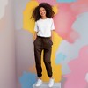 Dalix Ghost Embroidered Fleece Jogger Cuff Sweatpant Sweats Soft Warm Cute Womens - 4 of 4