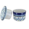 Blue Rose Polish Pottery 270 Ceramika Artystyczna French Butter Dish - 2 of 2