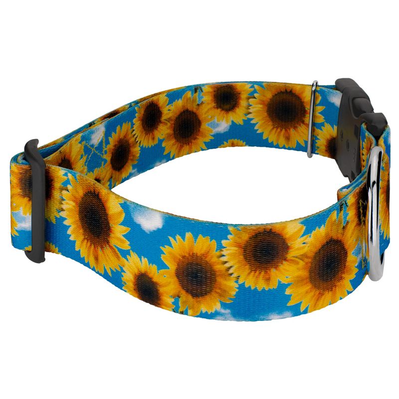 Country Brook Petz 1 1/2 Inch Deluxe Sunflowers Dog Collar, 4 of 7
