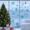 Unique Bargains Christmas Decorations Snowflakes Static Stickers for Windows Home Christmas Party 9Pcs - 2 of 4