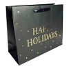 Large Gift Bag Black/Gold - Bullseye's Playground™ - 2 of 3