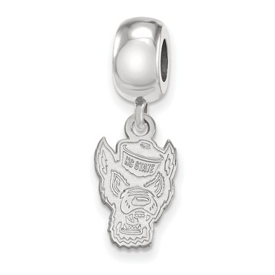 Black Bow Jewelry Sterling Silver North Carolina State Wolfpack NCAA Bead Charm