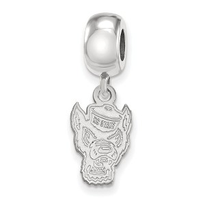Black Bow Jewelry Sterling Silver North Carolina State Wolfpack NCAA Bead Charm - 1 of 4