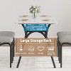 Jojoka 5-Piece Dining Table Set for 4,Kitchen Table with 4 Chairs,Rectangular Dining Table with Storage Rack - 3 of 4