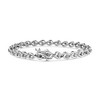 Haus of Brilliance Silver 1/10 Cttw Round-Cut Diamond Links of Flame Bracelet - 2 of 4