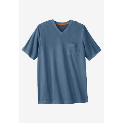 Boulder Creek by KingSize Men's Big & Tall Heavyweight Pocket V-Neck Tee
