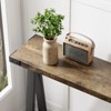 2-Tier Console Table with Storage, Farmhouse 43.3" Entryway Table with Metal Frame and MDF, Narrow Sofa Table Behind the Couch for Living Room - 2 of 4