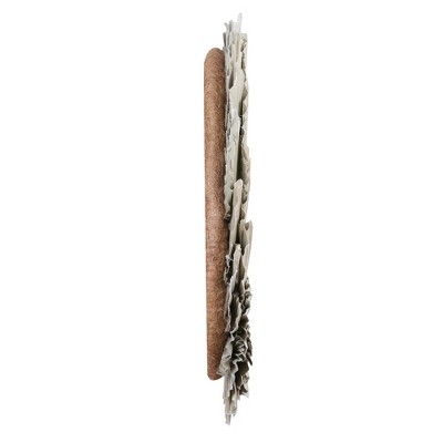 Natural Palm Spear Wreath with Coco Fiber Base, 24" Diameter