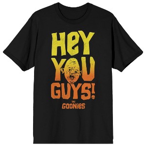 The Goonies Movie Hey You Guys Mens Black Graphic Tee - 1 of 2