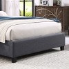 Accent Bed Frame Modern Nailhead Trim Wingback Headboard for Bedroom Queen - 3irtyhousy - 3 of 4