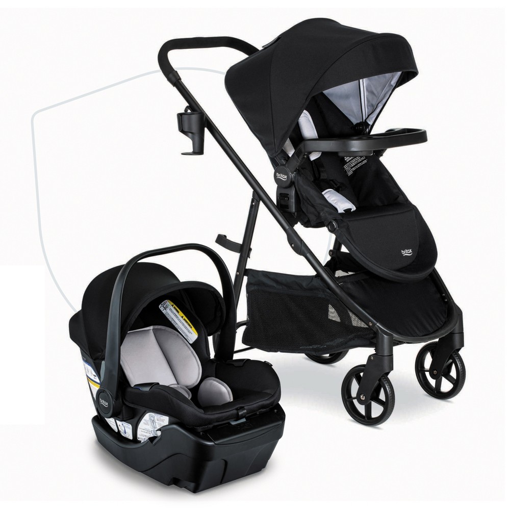 Britax Willow Brook Baby Travel System with Infant Car Seat and Stroller - Onyx Glacier -  88883948