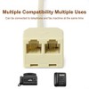 Unique Bargains RJ11 6P4C Male to 2 Ports 6P4C Female Socket Phone Line Splitter Adapter - 4 of 4