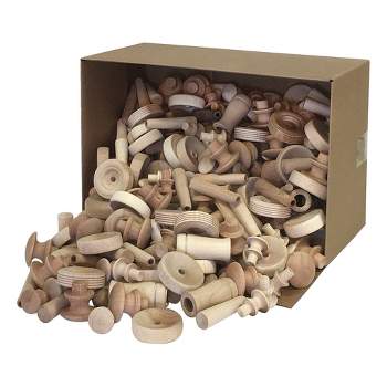 Creativity Street Assorted Wood Pieces and Shapes, 18 Pounds