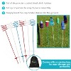 Sunnydaze Outdoor Drink/Beverage Holder Stakes for Lawn, 6pk, Red, White and Blue - 2 of 4