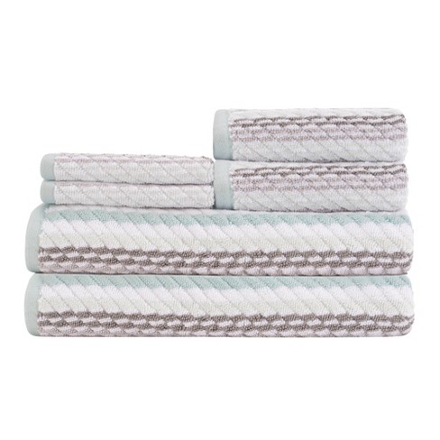 6pc Carlyle Bath Towel Set Pink Blue Caro Home Target