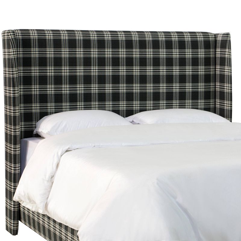 Skyline Furniture Lauran Wingback Bed in patterns, 3 of 9
