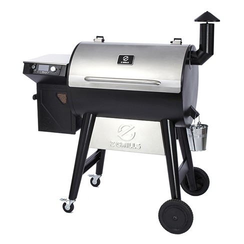 Z Grills Zpg 7002f2 8 In 1 Wood Pellet Stainless Steel Grill Smoker For Outdoor q Cooking With Digital Temperature Control 694 Sq In Target