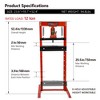 Hydraulic Shop Press, h-Frame Floor Bearing Press,Adjustable Height with Stamping Plates – Ideal for Bending, Straightening, Bearing/u-Joint Removal - 2 of 4