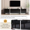 PAGED Contemporary TV Stand with Drawers and Cabinets, Stylish Luxury TV Console Table with High Gloss UV Surface for Living Room, Bedroom - 2 of 4