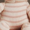 TopComfy Baby and Toddler Learning Toys Handmade Cotton Knitted Soft Bunny Plush Toy Soft Toys Round Belly Long Ears For Kids, Pink, 17"*11"*2" - 4 of 4