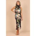 Petal and Pup Womens Anabelle Halter Neck Maxi Dress
