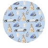 Lev Baby Viscose from Bamboo Pillowcase Set – Police Print Blue – Set of 2 - 3 of 3