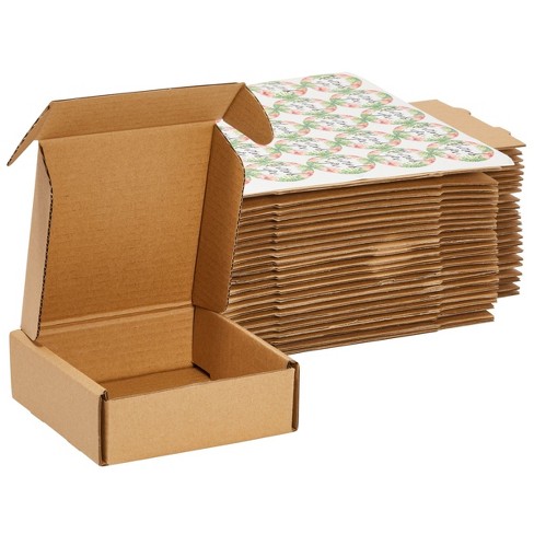 25 Brown Corrugated Cardboard Boxes 9.5 x 8 x 3 