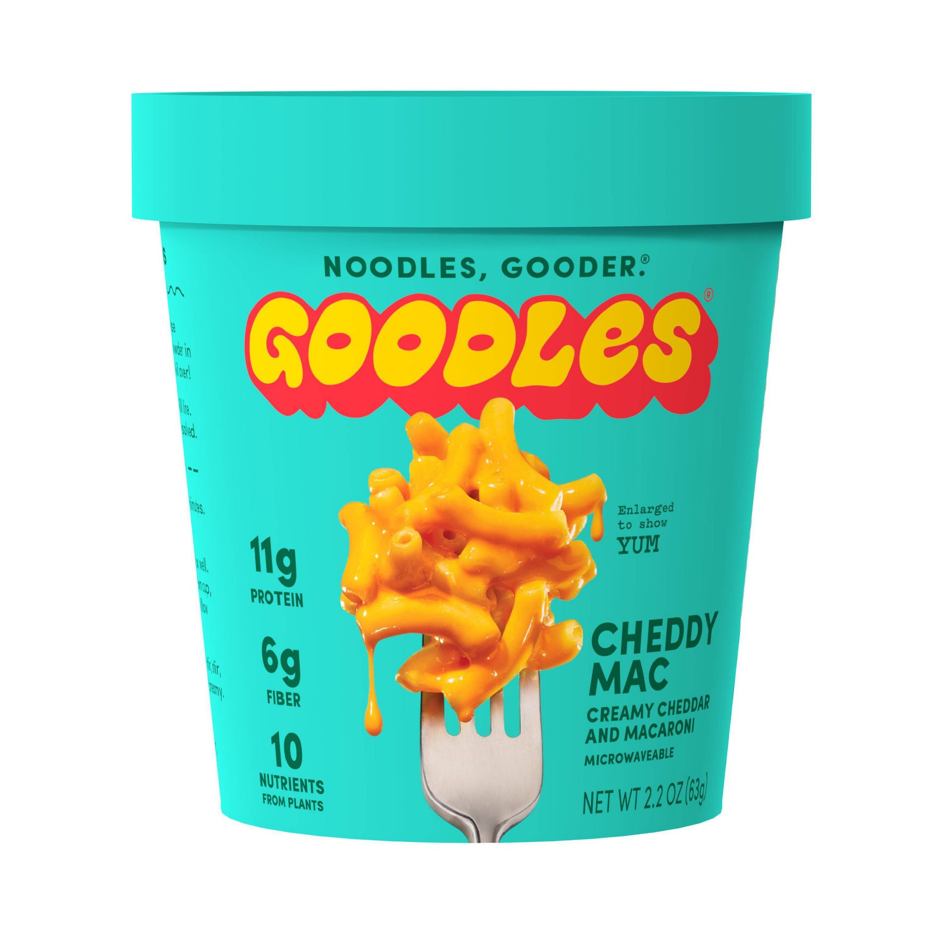 Goodles Cheddy Mac Creamy Cheddar Protein Mac and Cheese Cup - 2.2oz