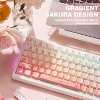 YUNZII Sakura PBT Keycaps, Cherry Profile Keycaps for Mechanical Keyboards (Sakura Blossom, Cherry Profile) - 4 of 4