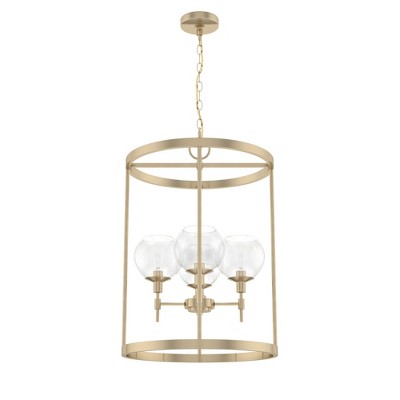 Hunter Fans 18.5" Xidane Ceiling Light Alturas Gold Finish - 4 Bulb Dimmable Pendant for Indoor Glamour