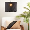 Saro Lifestyle Fringe Design Stonewashed Lamp Shade - 4 of 4