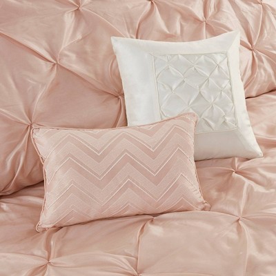 Blush King Microfiber Down Alternative 24-Piece Bedding Set