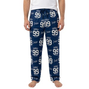 MLBPA Aaron Judge Judge 99 Men's Blue Sleep Pajama Pants-Medium